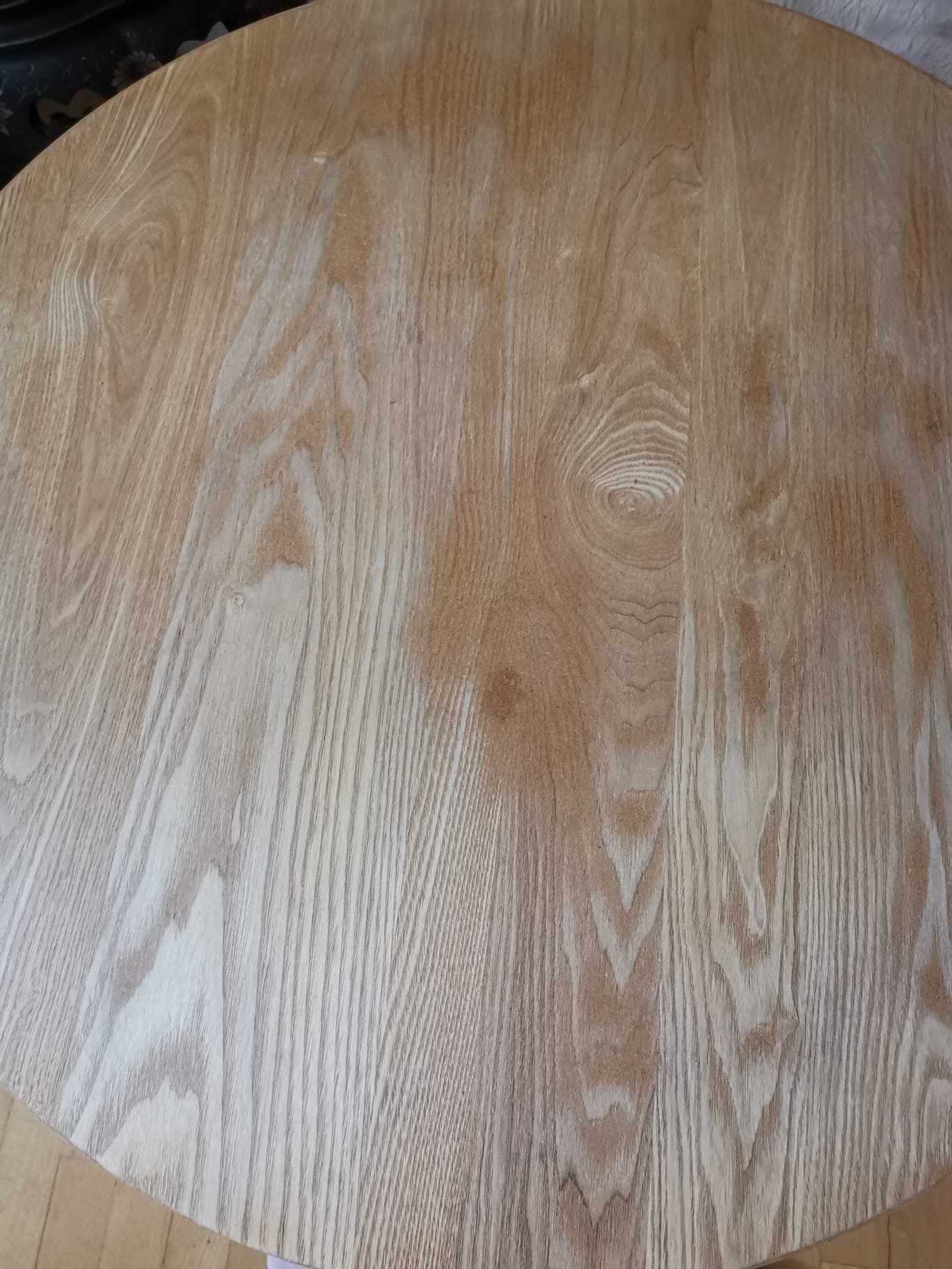 Blat drewniany 80 cm z dokręcanymi nóżkami– skandynawski styl