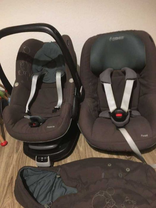 Zestaw Maxi Cosi Perl fotelik  dziecięcy z nosidełkiem i baza sofix