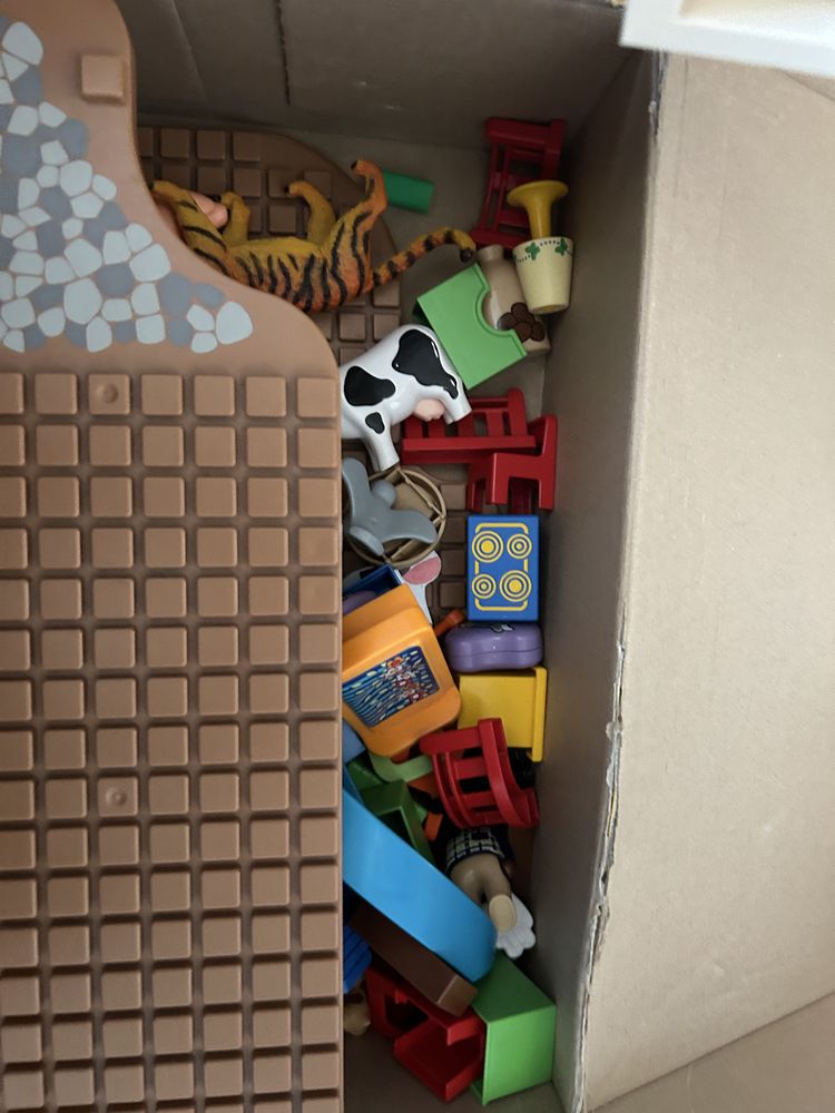 Playmobil 70129 1.2.3 Domek Wielokolorowy+ 6962 Przenośne Gospodarstwo