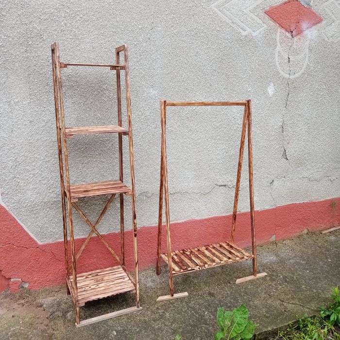 Етажерка дерев'яна. Стелаж для Квітів для Книг для Взуття