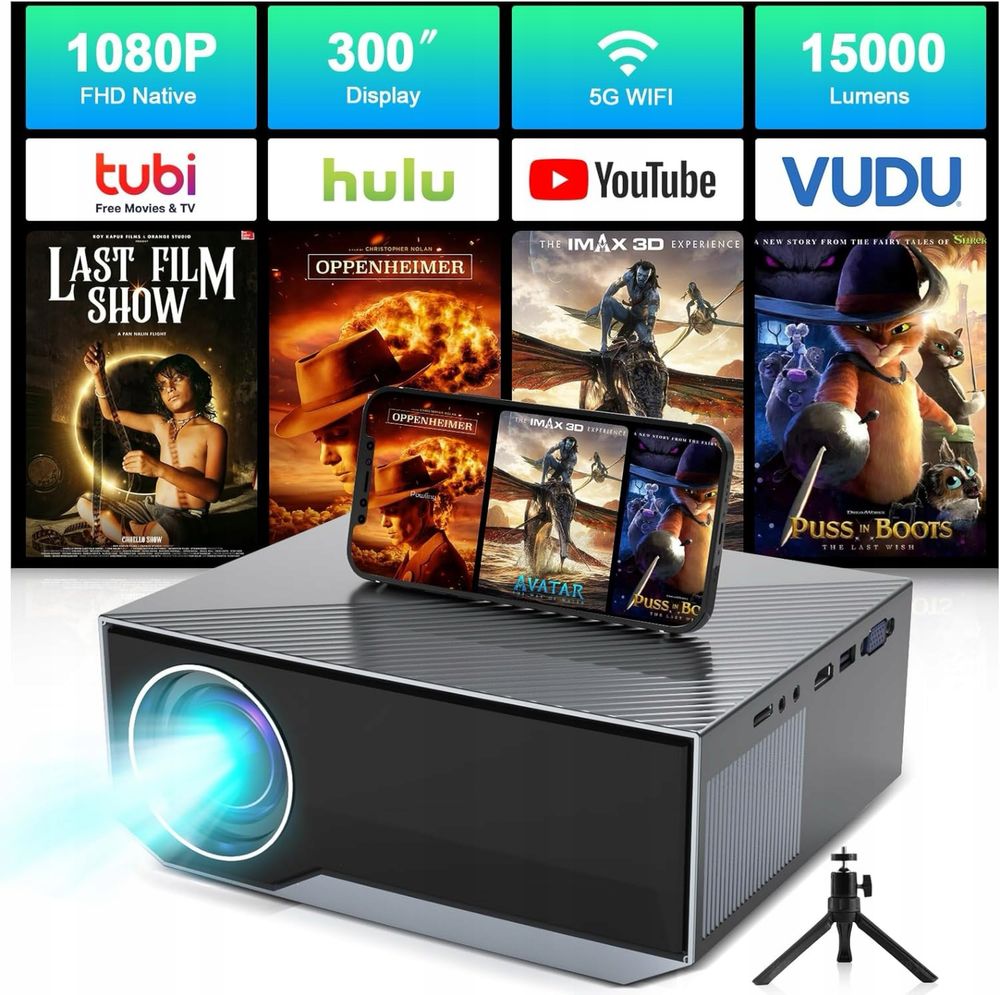 Мультимедійний проектор Giaomar C12 Full HD