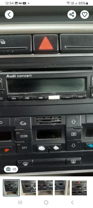 Radio Audi concert audi a4 b6, b7