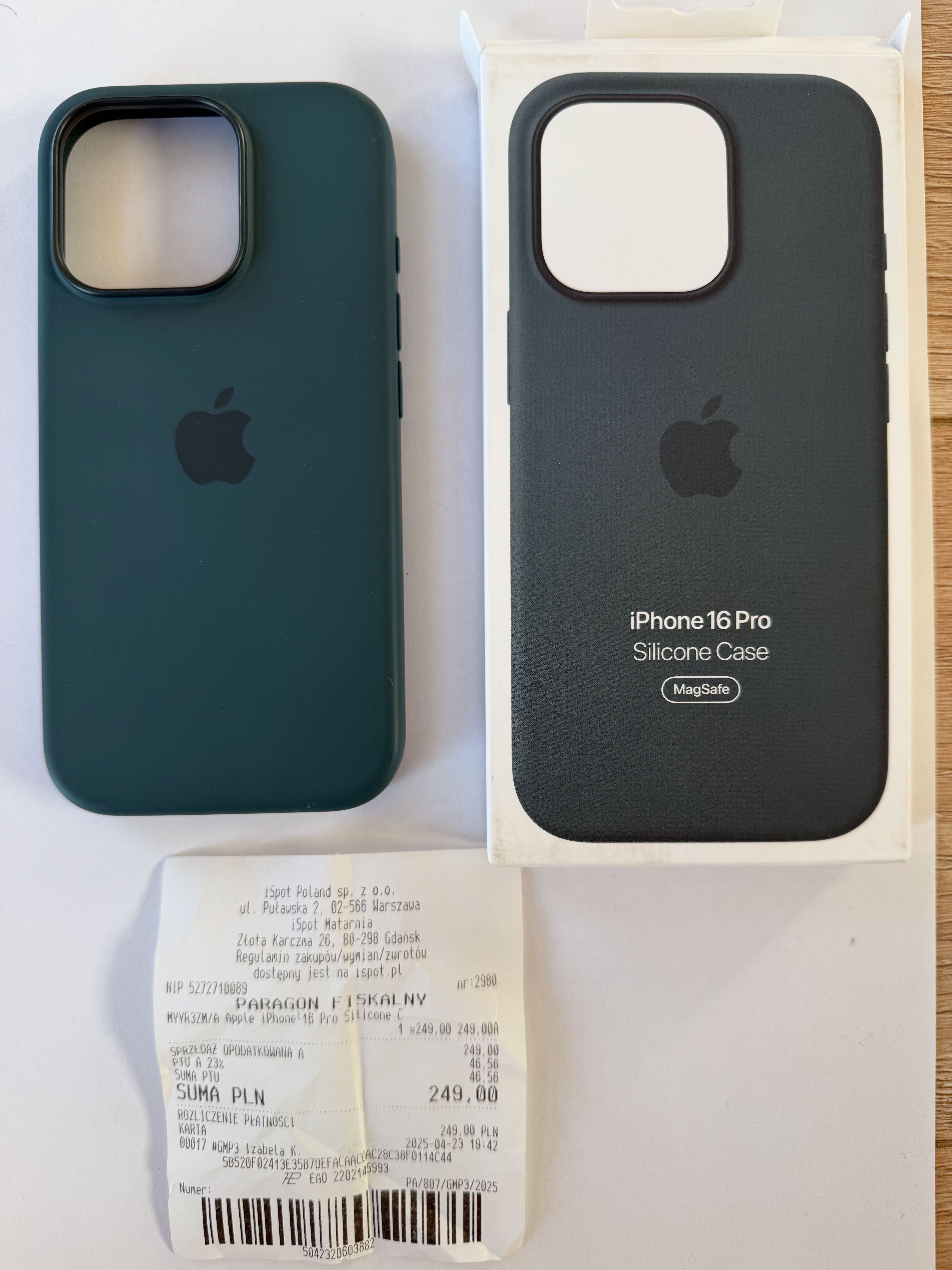 Etui iPhone 16 Pro, oryginalne Apple.