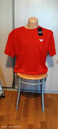 Koszulka męska rozmiar XXL kolor czerwona logo wyszywane .