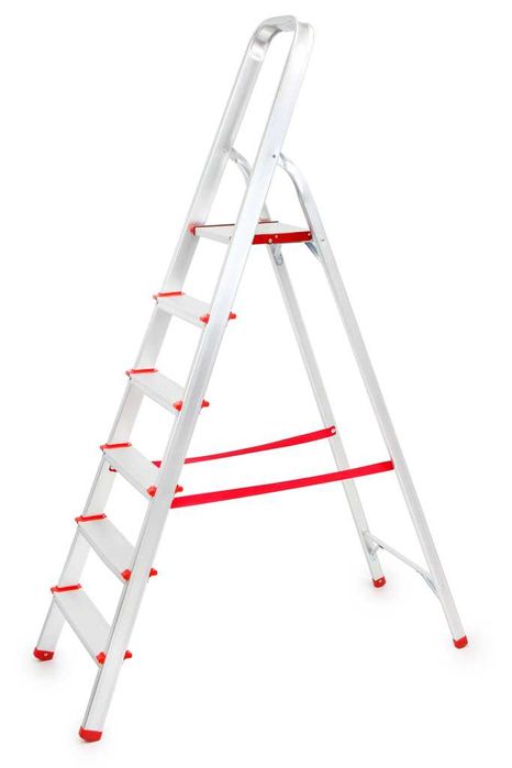 Drabina 6 stopni aluminiowa składana 150 kg