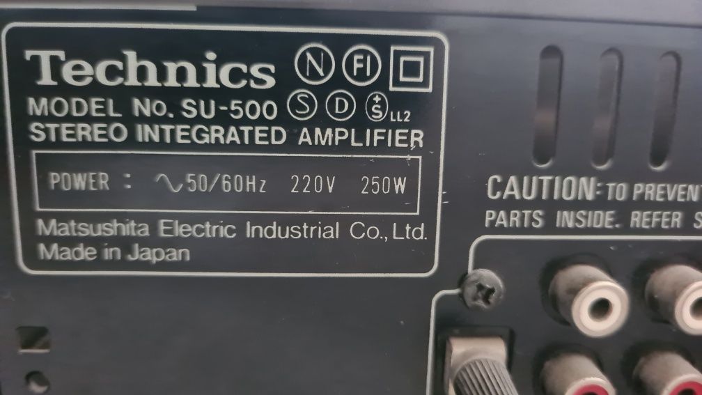 Wzmaczniacz Technics SU-500, Amplituner  RS-B505,