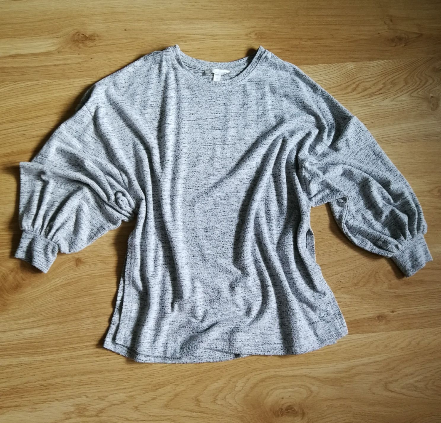 Sweter ciążowy 36 S H&M mama sweterek na ciąże szary jak NOWY