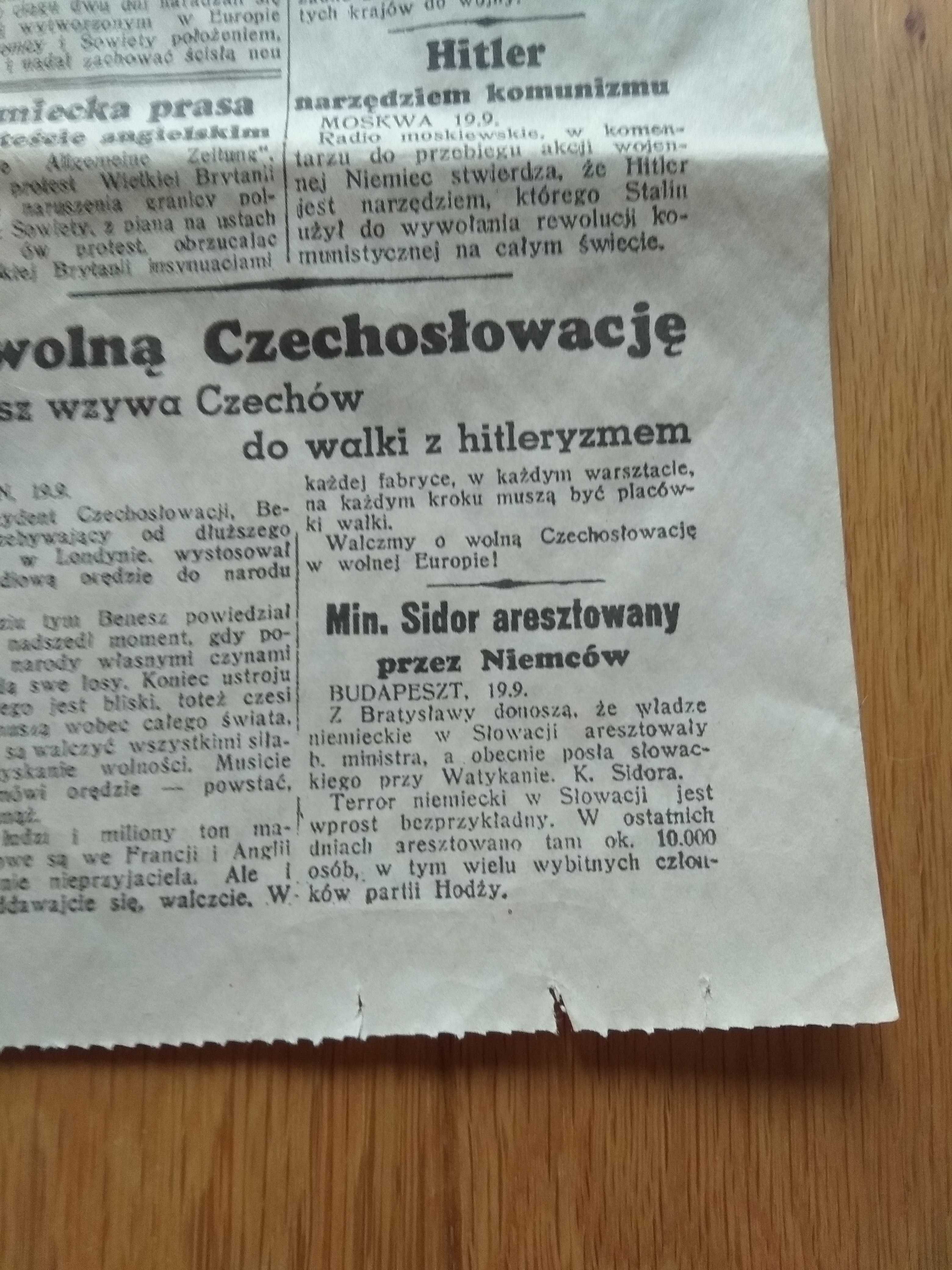 4 gazety-wrzesień 1939r.