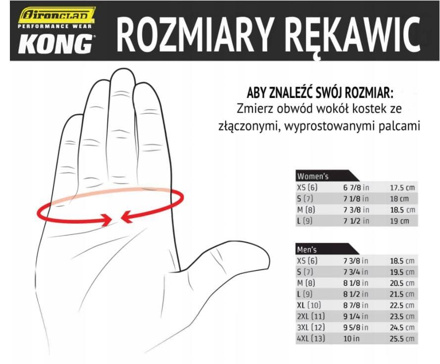 Rękawice techniczne kong S