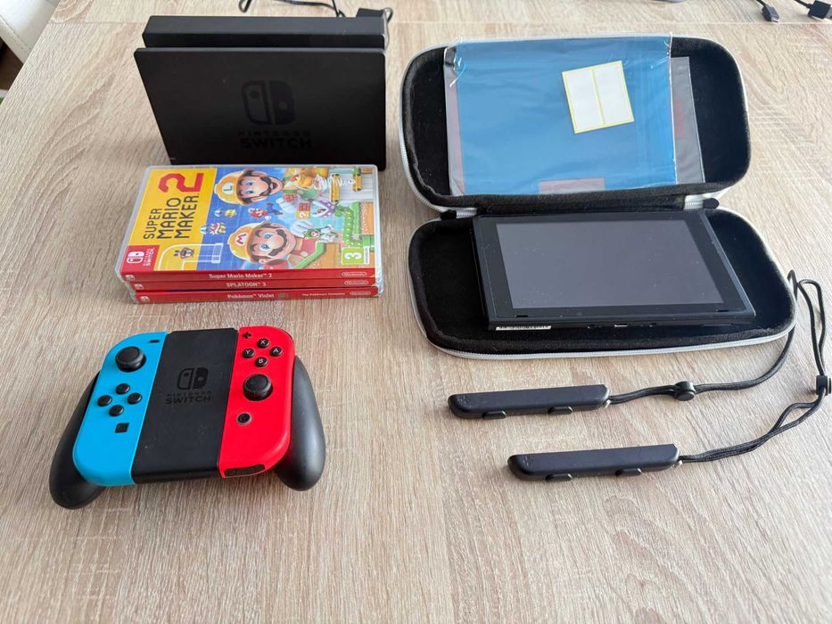 Nintendo Switch + 3 jogos | Excelente estado | Pouco uso