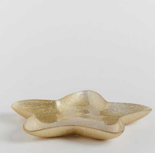 Patera gwiazda złota prezent dla niej walentynki - szkło