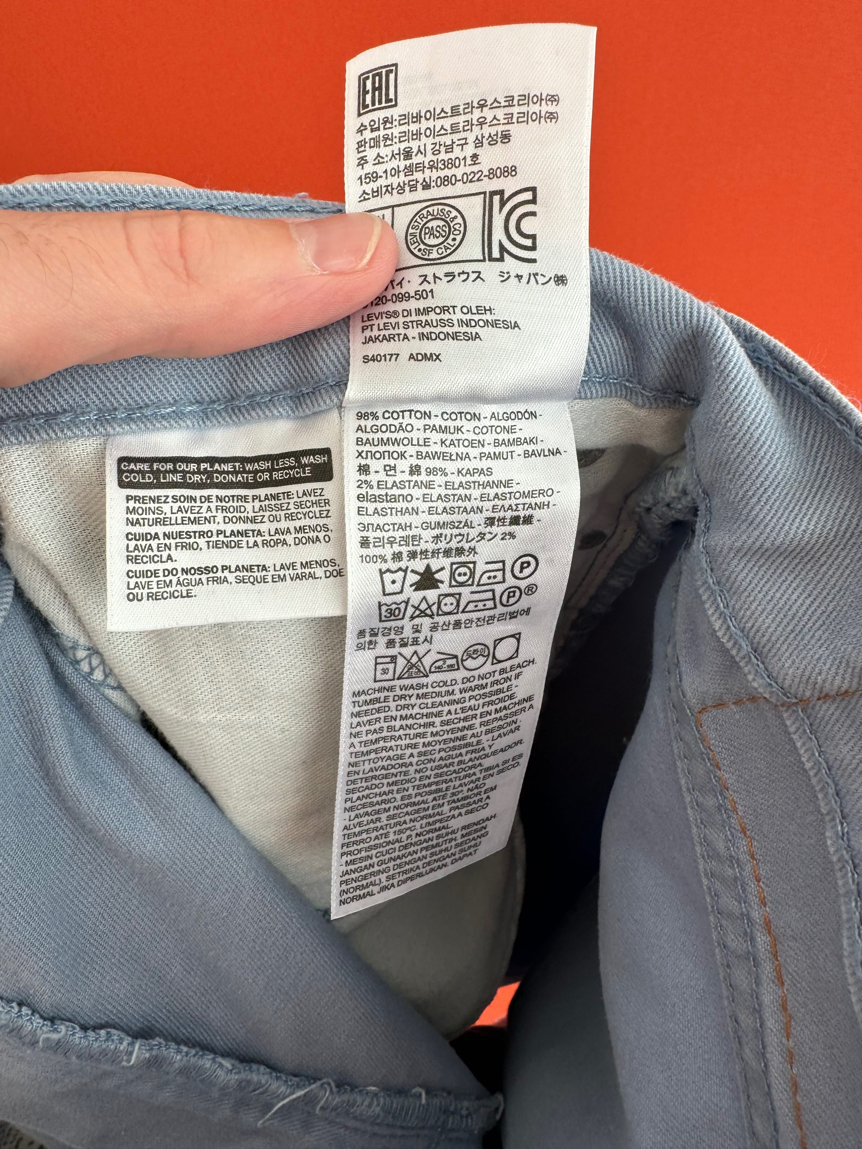 Levis Levi’s 511 Оригінал чоловічі джинсові шорти розмір 40
