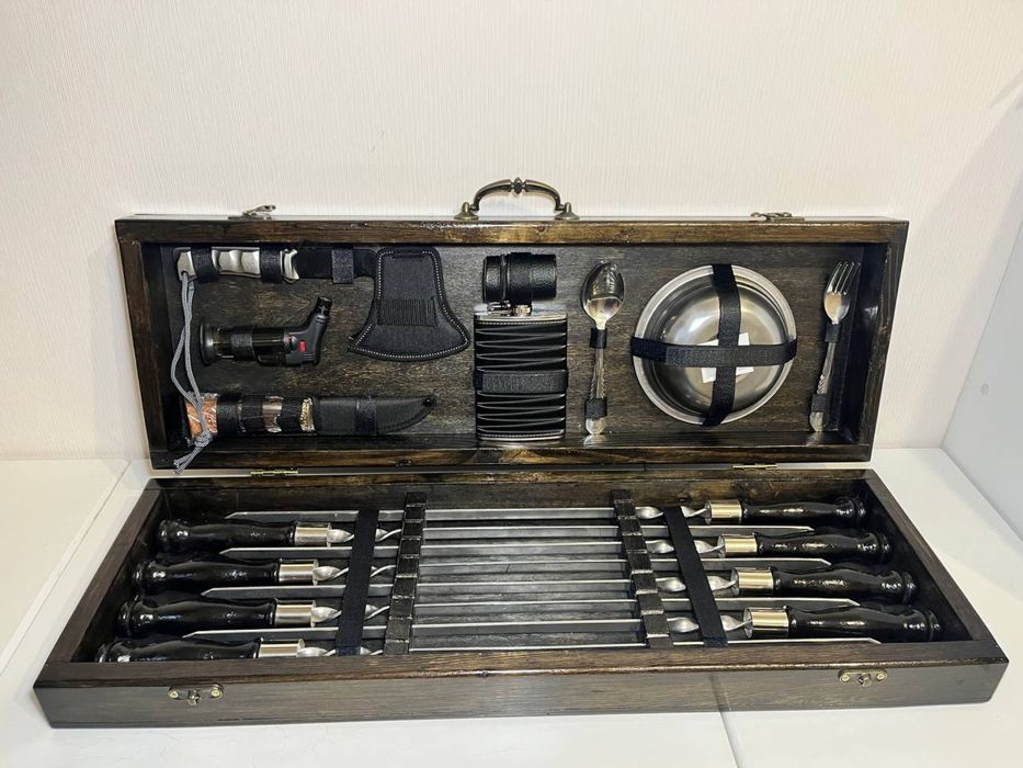 Подарок мужчине, набор шампуров, набор для пикника