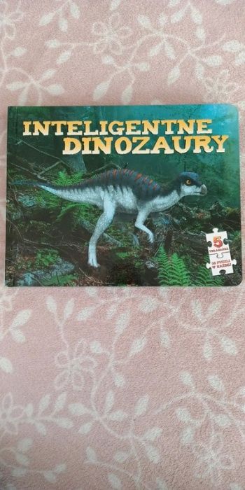 Puzzle 5 x 35 układanki książka inteligentne dinozaury