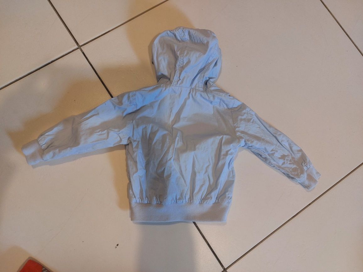 Cienka błękitna kurtka r.80