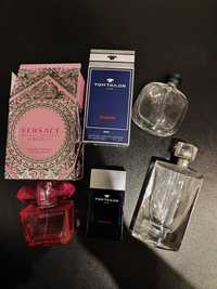 flakoniki po perfumach Versace, Tom Tailor, Giorgio Armani,  La vie es