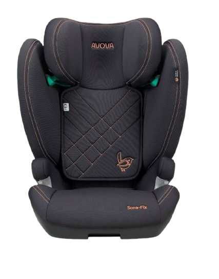 Avova SORA-FIX fotelik 100-150cm 4 gwiazdki ADAC Duże siedzisko ISOFIX