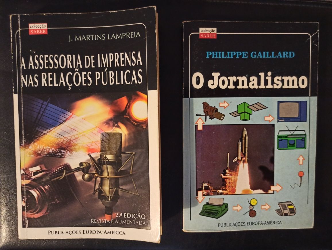 2 livros sobre jornalismo e assessoria de imprensa