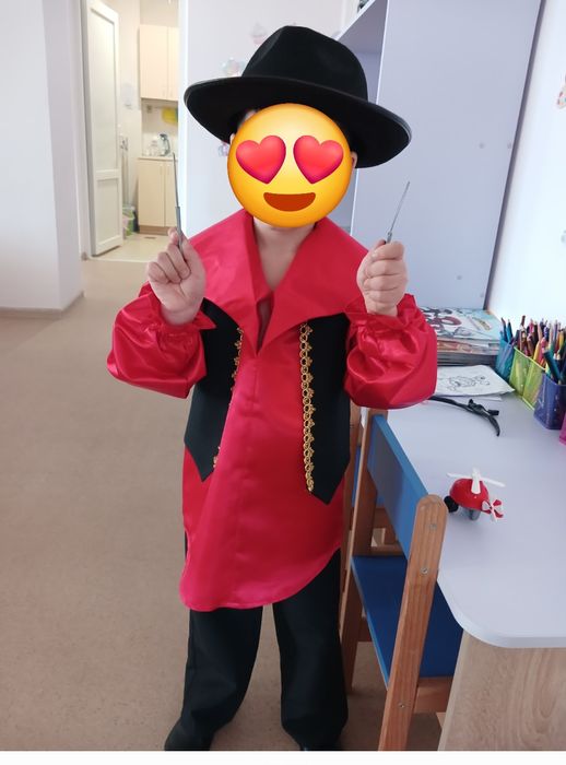 Костюм цигана (брюки, рубашка, жилетка, капелюх) 110-116