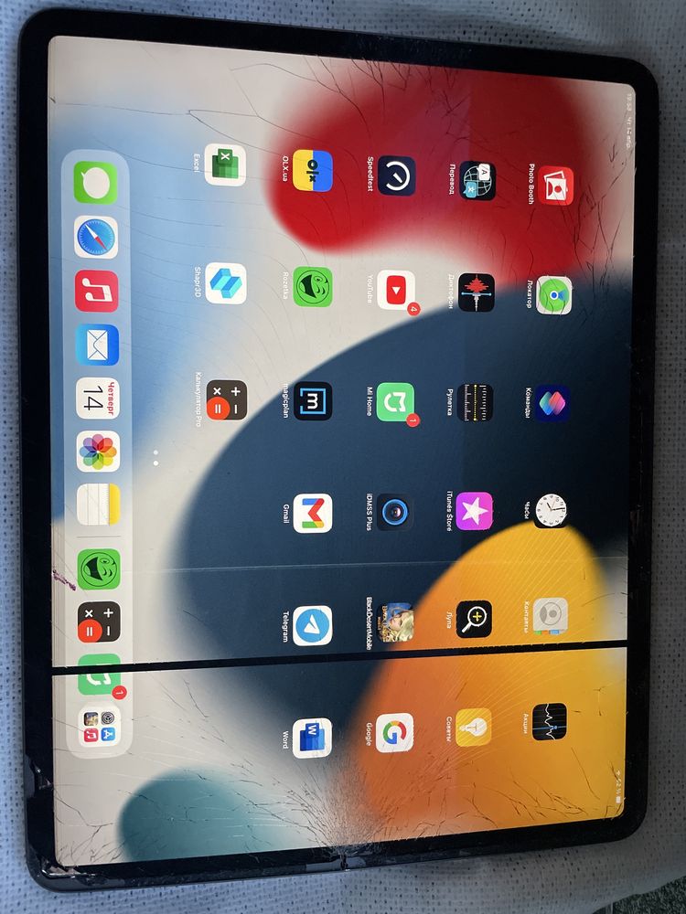 Екран ipad pro 2020 12,9 (з полосою) під переклейку