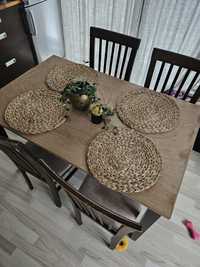 Stół z 4 krzesłami do renowacji 120x75