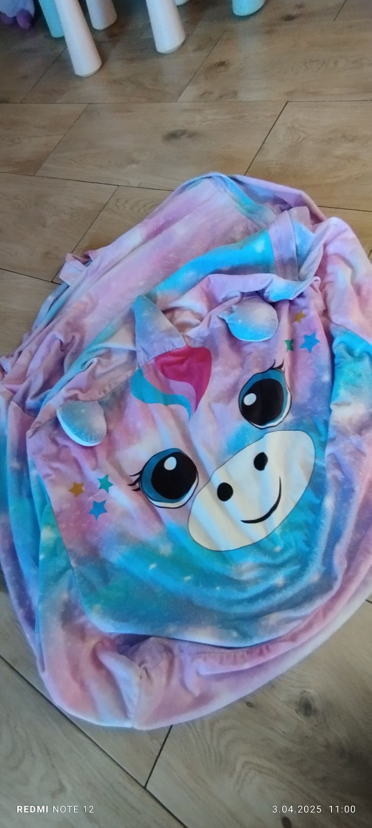 Pokrowiec na dużą pufę unicorn