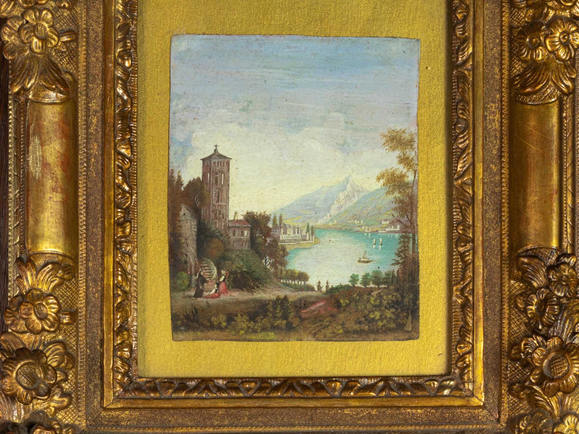 Pintura lago italiano Barroco | século XVIII