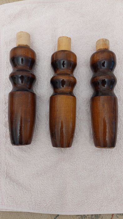 Vintage nogi drewniane toczone szt 8