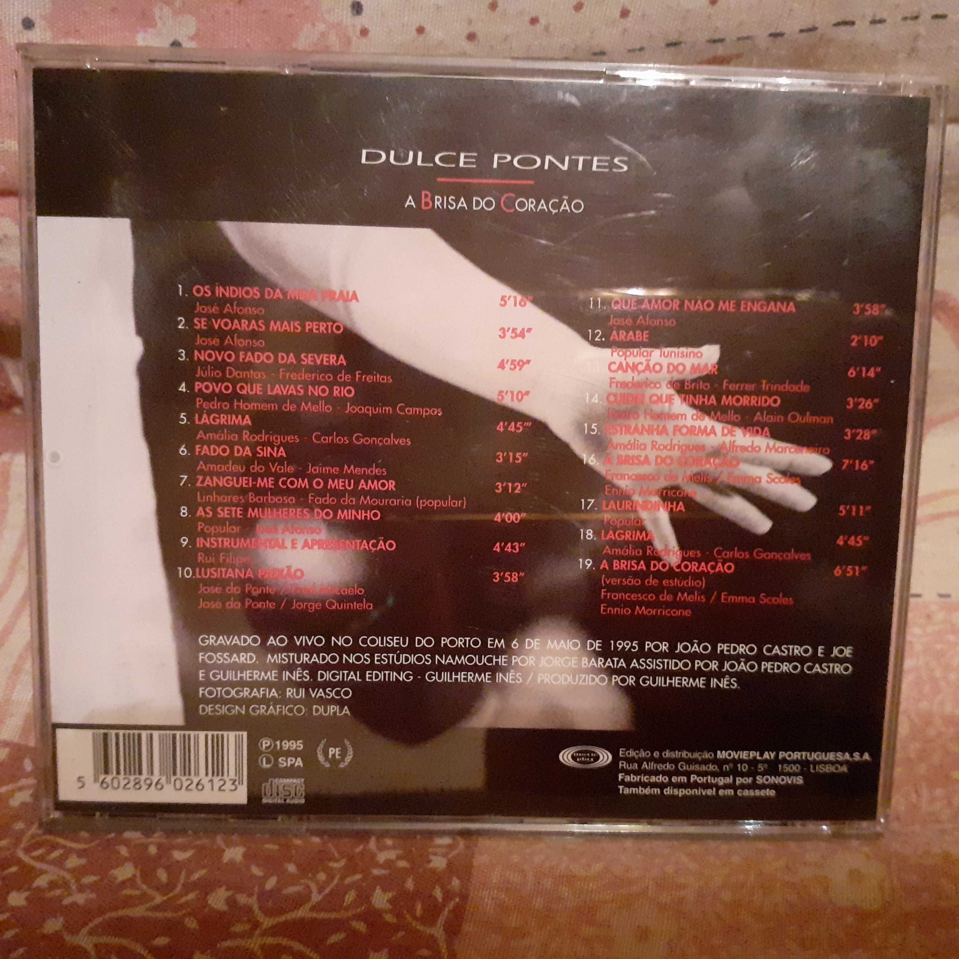 CD Dulce Pontes-O Primeiro Canto-2 CD´SA Brisa do Coração (ORIGINAL)