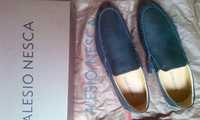 Кожаные туфли-мокасины обувь Alesio Nesca р.44