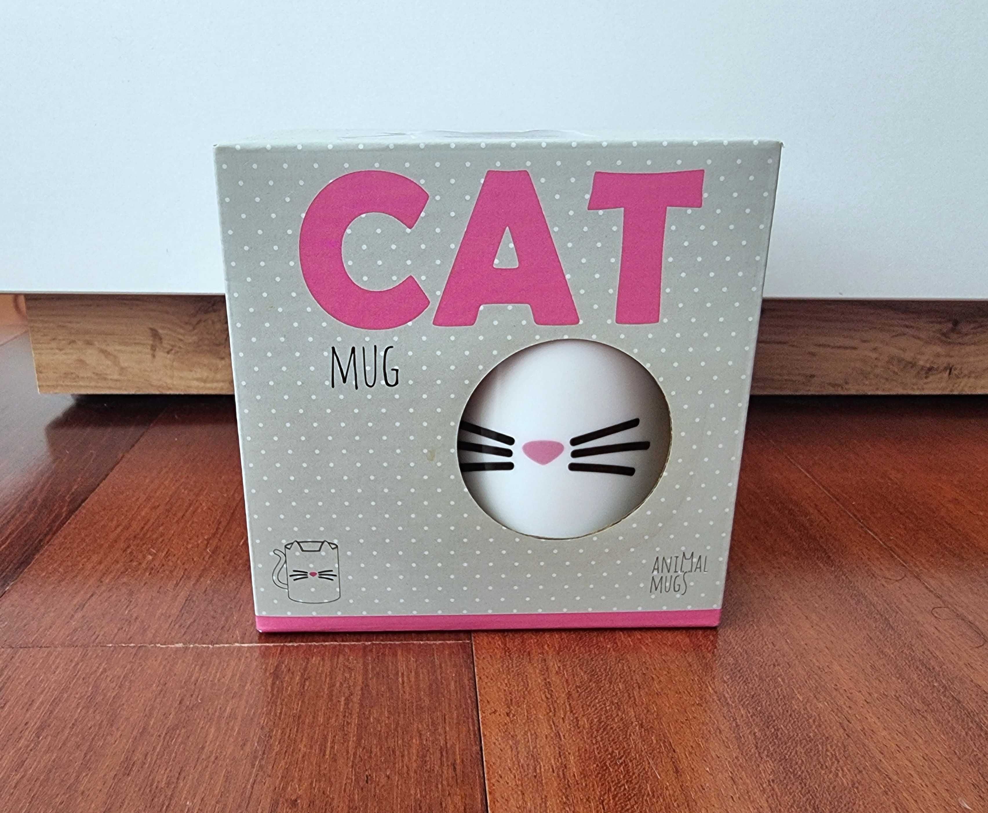 Caneca em formato de gato - nova