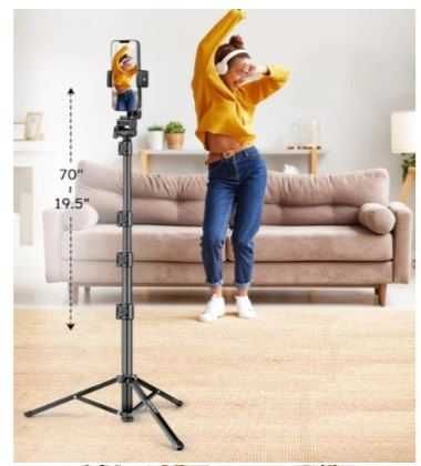 JOILCAN Statyw stojak do telefonu 177.8 cm z pilotem iOS / Android