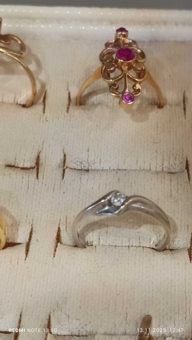 Złoty pierścionek 585 z brylantem