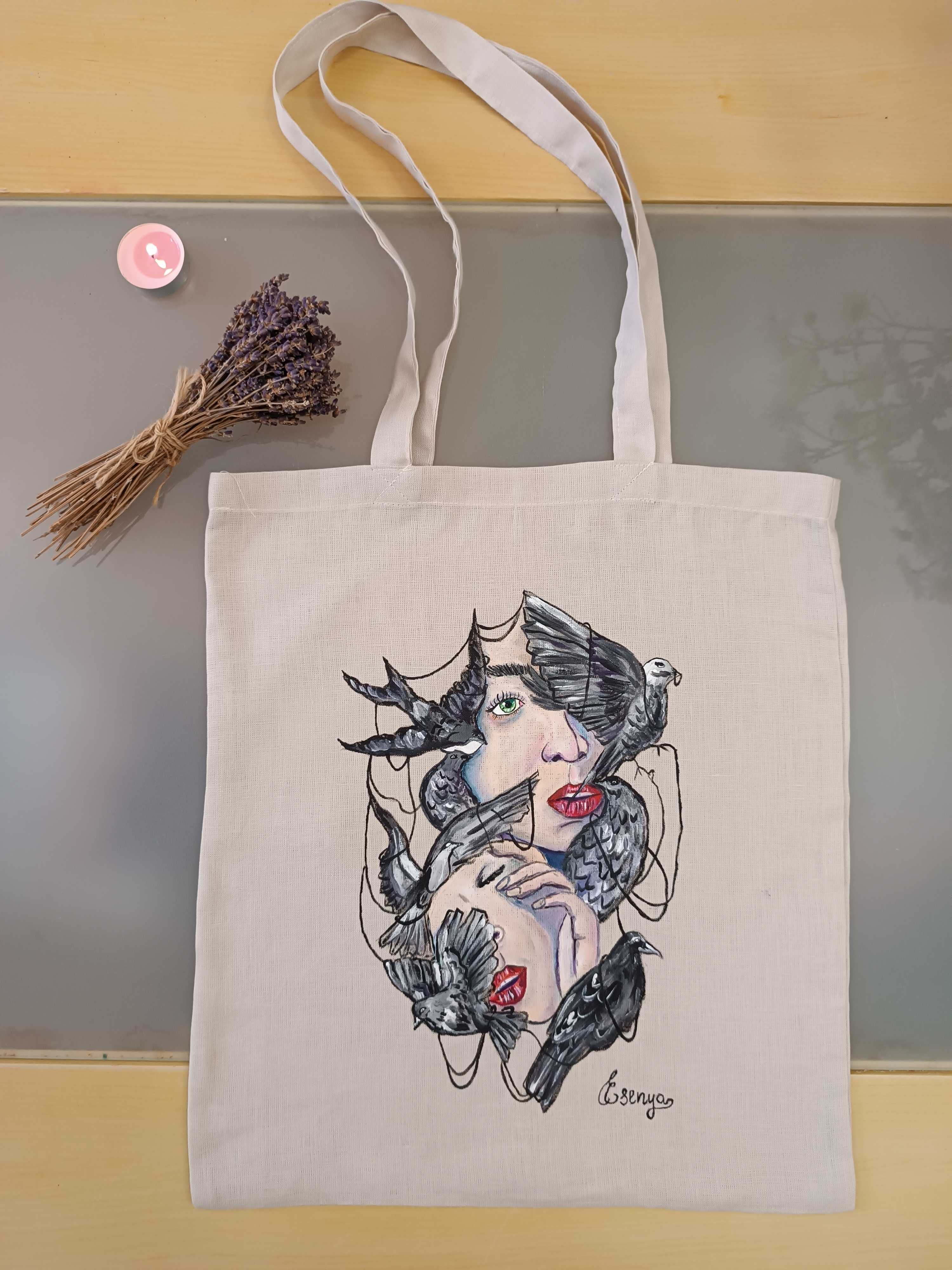 Tote Bag Pintado à mão