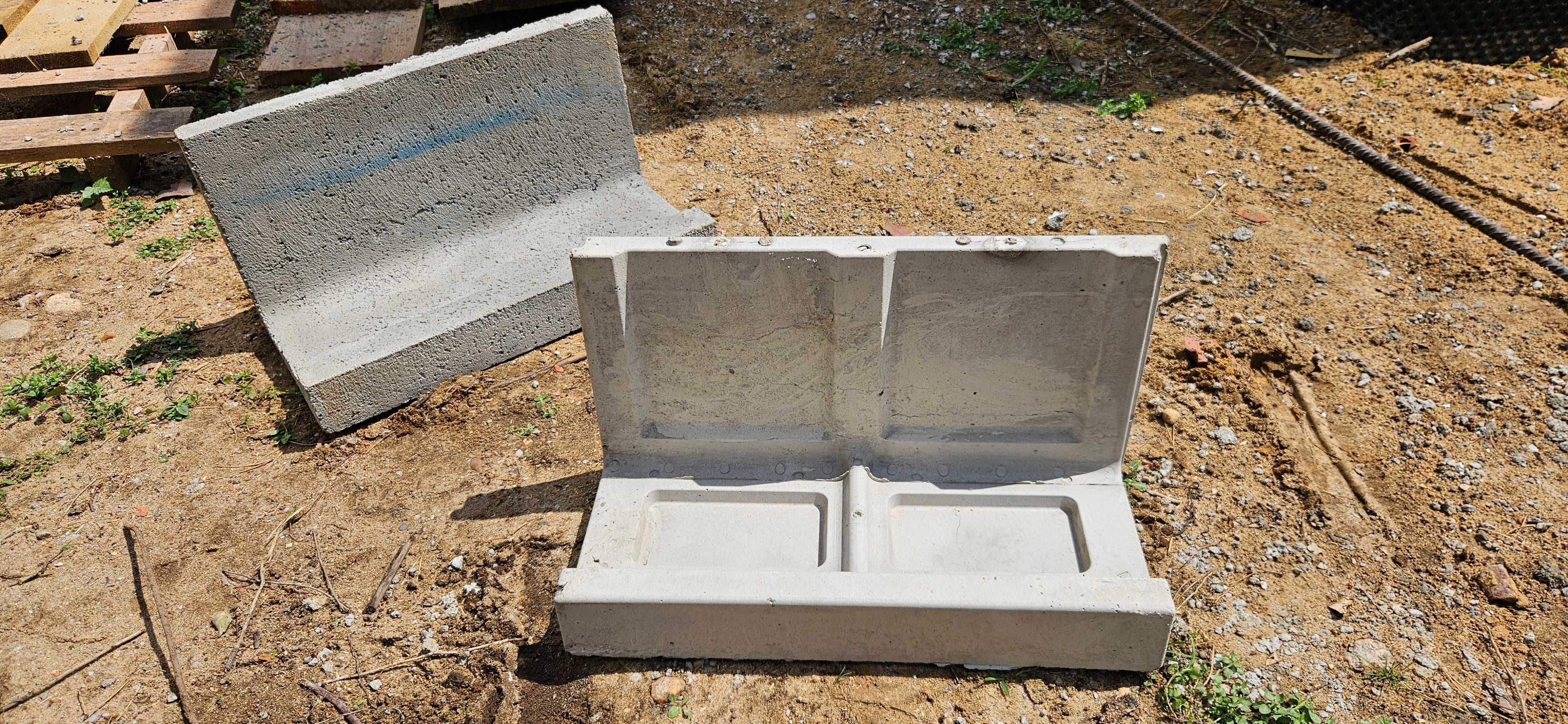 Kształtka betonowa typ L 27 50 cm oraz kształtka betonowa typ C