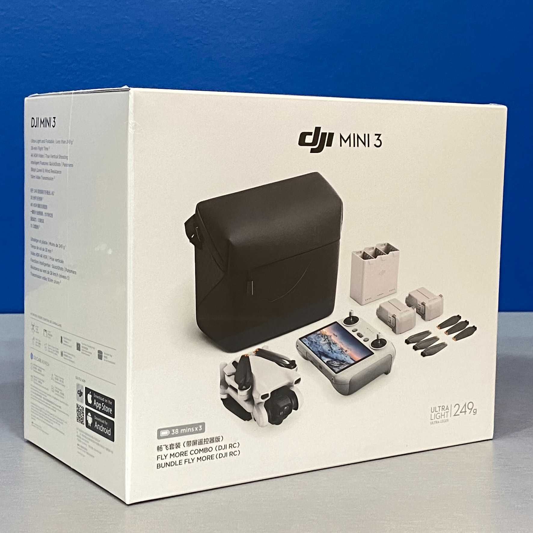 DJI Mini 3 Fly More Combo (DJI RC) - NOVO