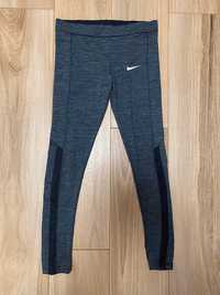 Damskie szare spodnie sportowe Nike Dri-Fit