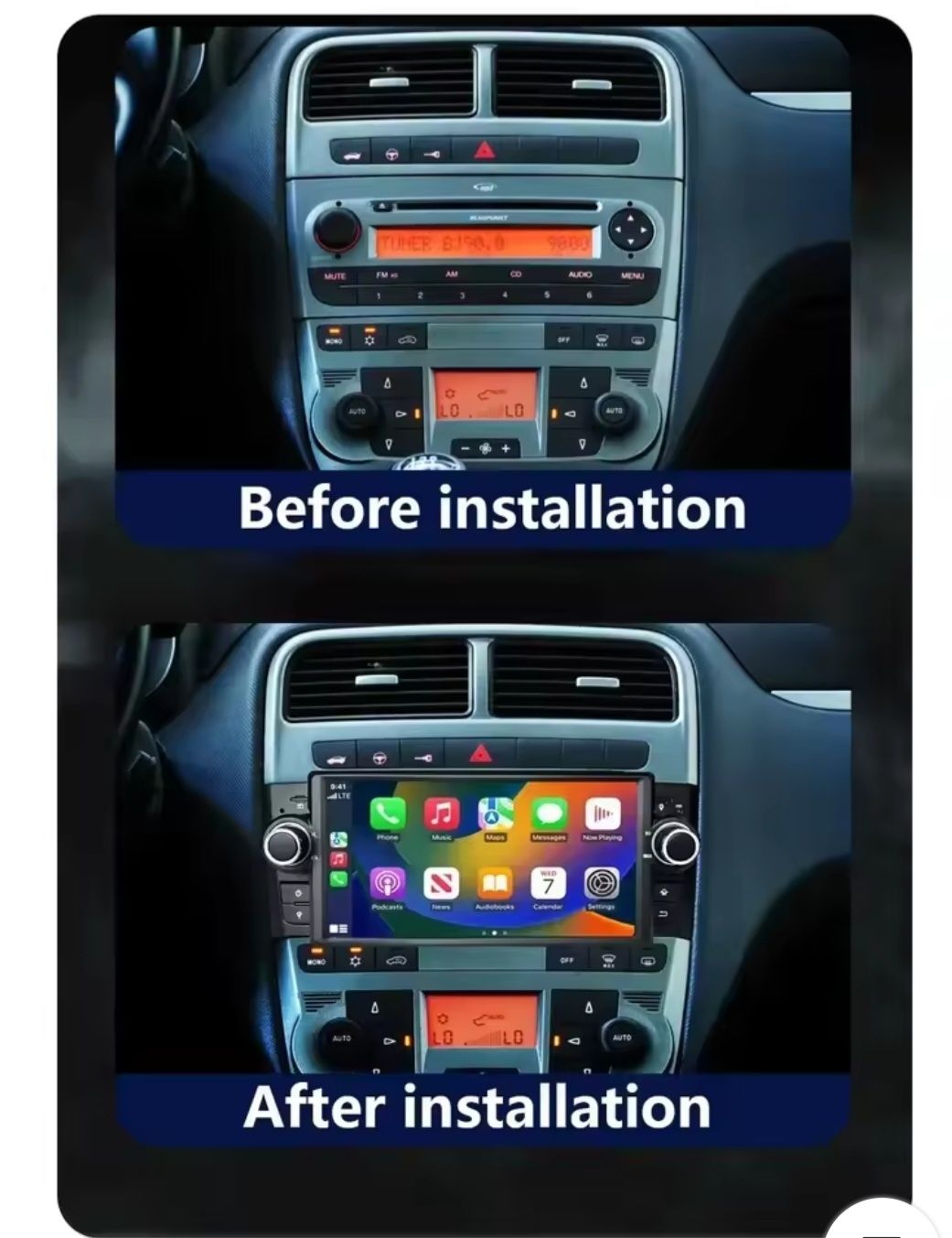 Магнитола FIAT Punto, Linea 2007-2013 
Grande Punto 2007-2012 Android