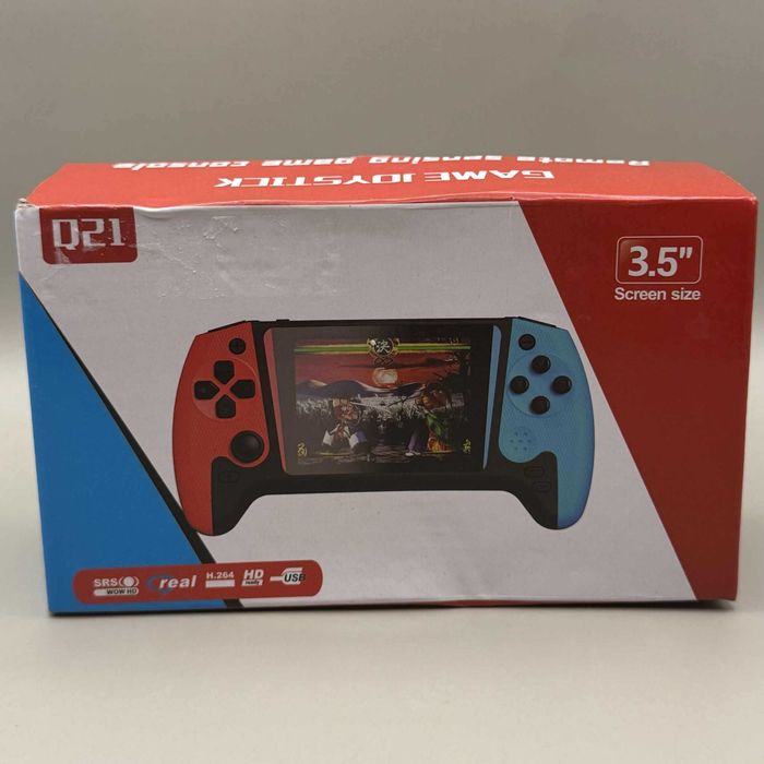 Retro konsola  500 gier przenośna czerwono - niebieska