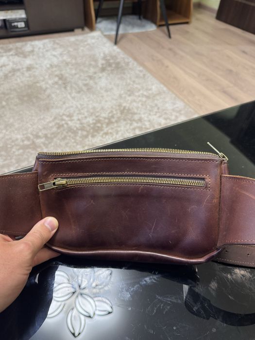 Шкіряна сумка, бананка Sharky Friends