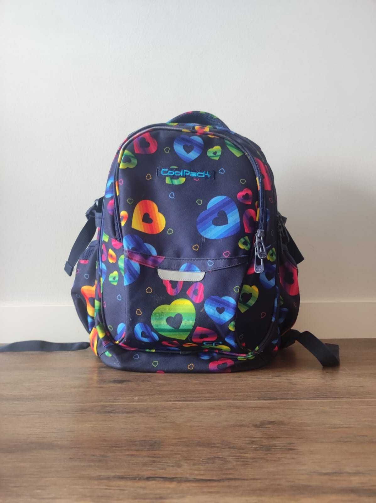 Mochila Escolar CoolPack Duo Rainbow Heart 44cm