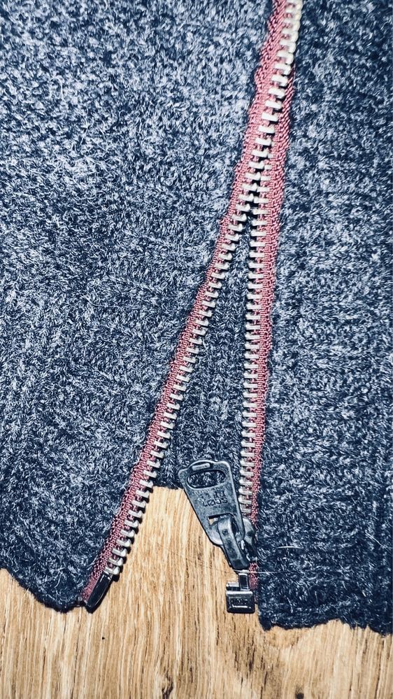 Sweter męski kardigan kieszenie 30% wełny rozmiar L x2
