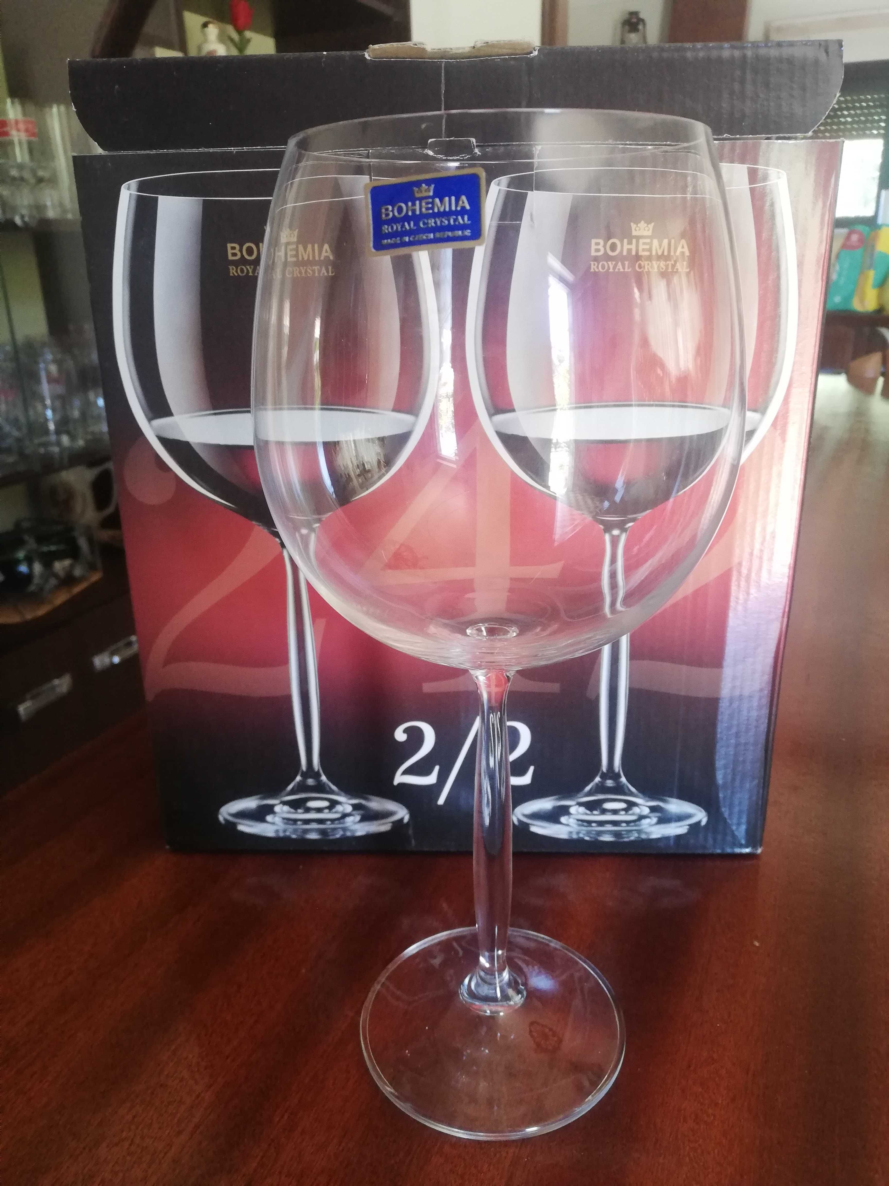 Copos vinho tinto Cristal Bohemia