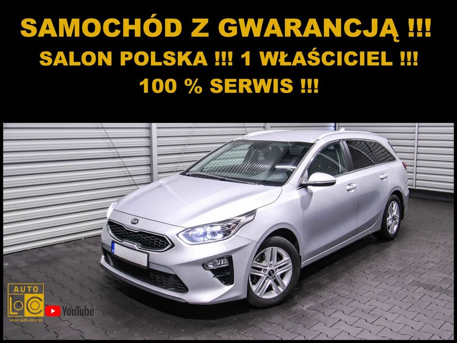 Kia Ceed AUTOMAT + Salon POLSKA + 1 właściciel + 100% SERWIS + SKÓRA + LEDy !!!