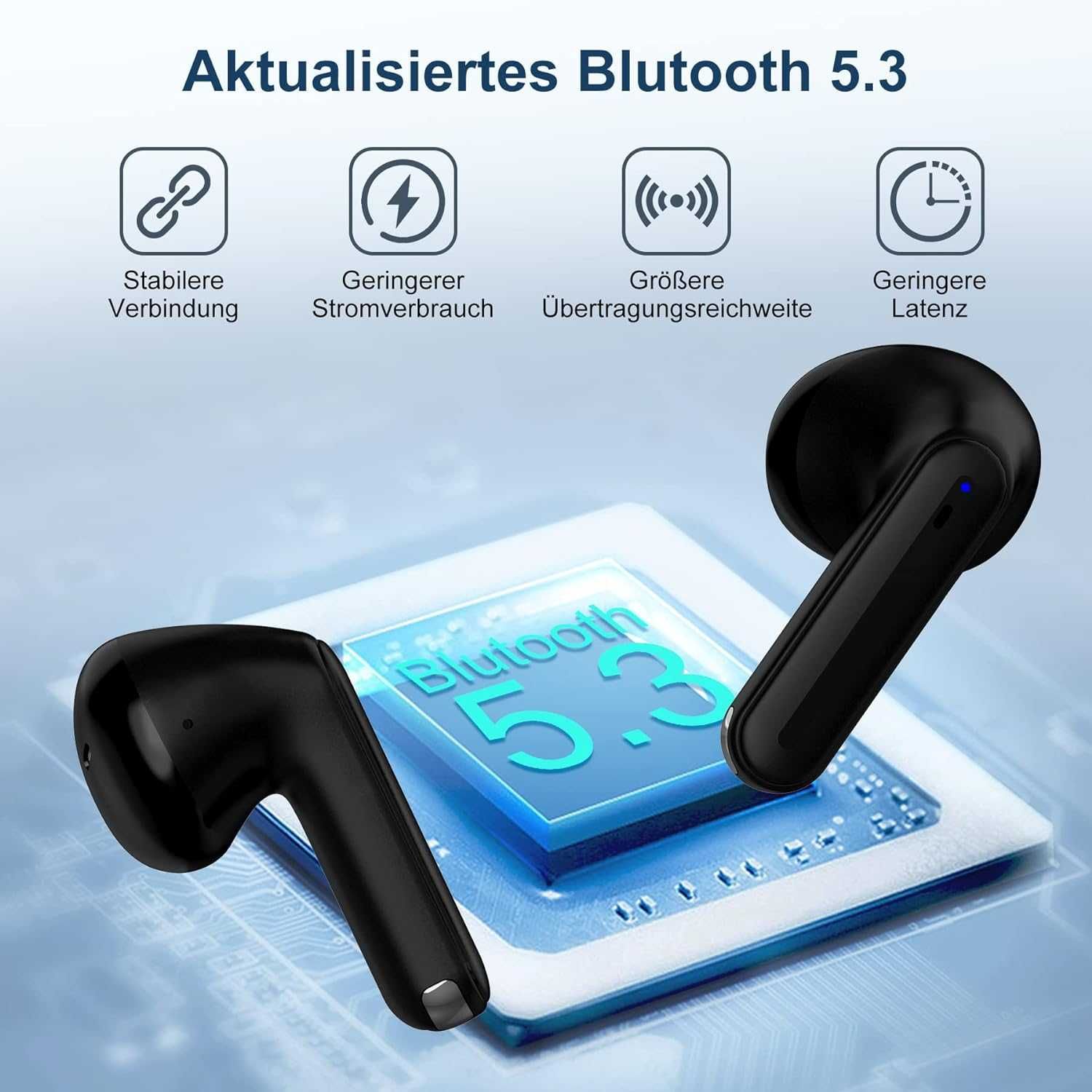 Blackview AirBuds 7 bezprzewodowe słuchawki BT 5.3 Mikrofony IPX7