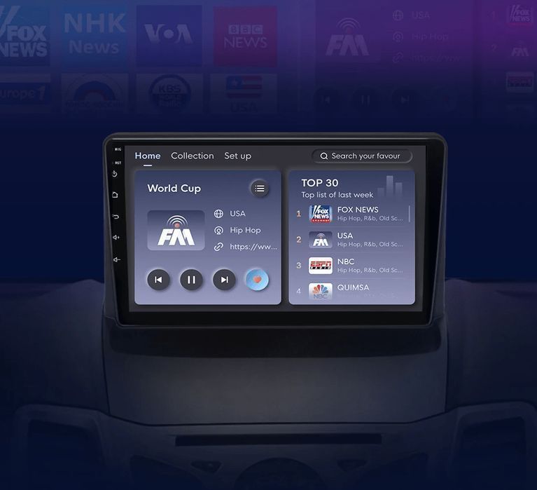 Radio Android do Ford Fiesta MK7 2009 - 2017, V1 Plus 8GB 256GB