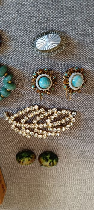 Гранатовые бусы, нефритовые, бижутерия