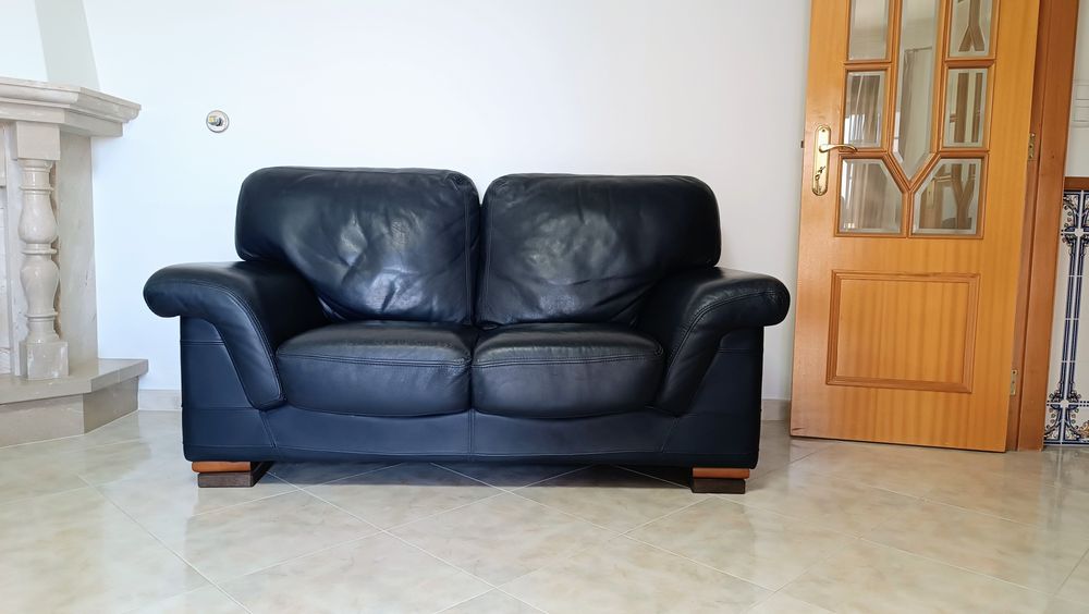 Sofá em pele natural