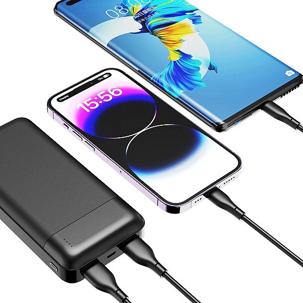 Powerbank Dudao K18-1W 10000mAh USB-A / USB-C / Micro USB - czarny