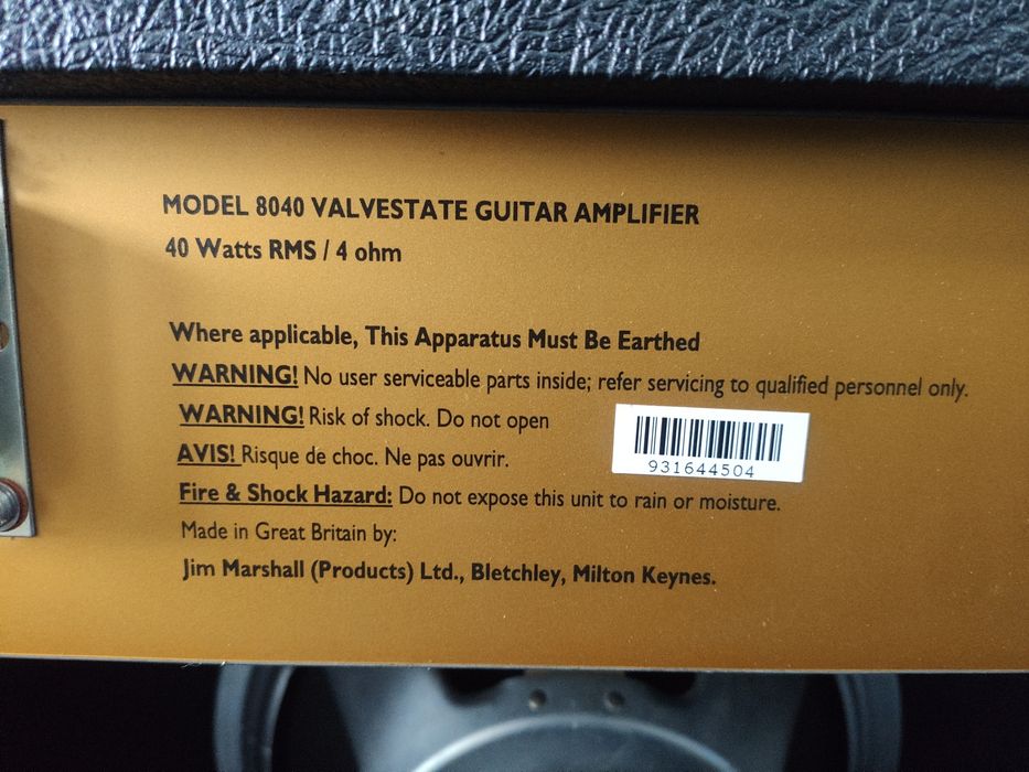 Piec do gitary Marshall 8040